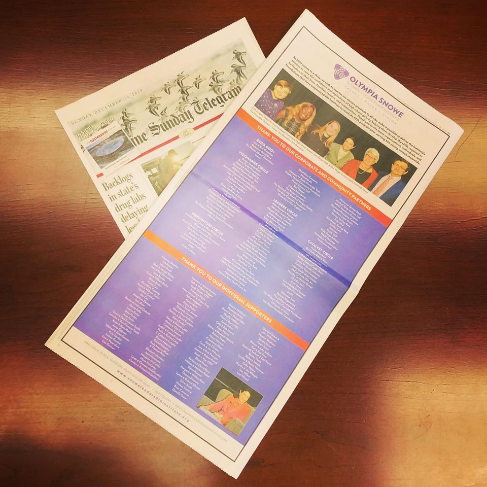 Masthead Maine: The Institute Thanks Supporters